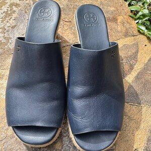 Tory Burch Wedges Size 8.5 Navy